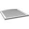 Ekena Millwork Arch Top Surface Mount PVC Gable Vent: Non-Functional, w/2"W x 1-1/2"P Brickmould Frame, 28"W x 28"H GVPAR28X2802SN - alternate 3